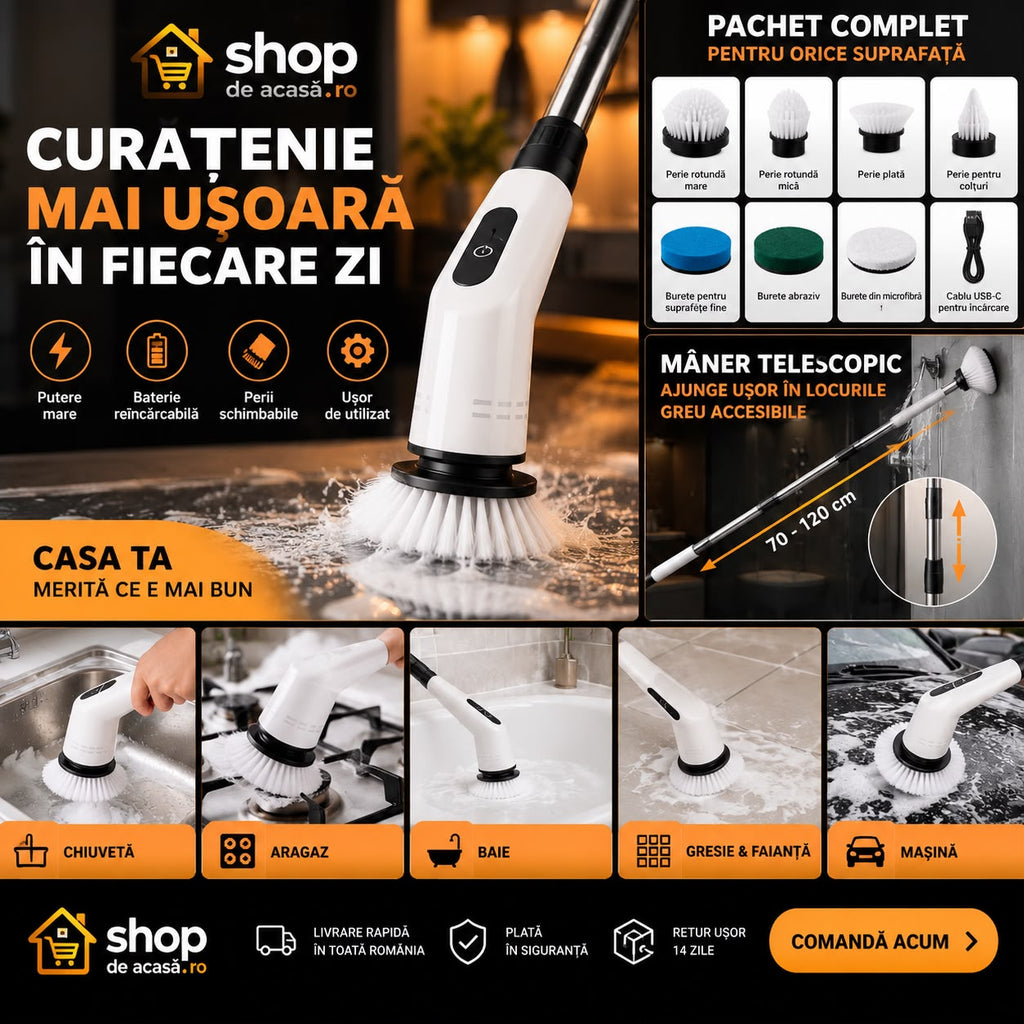 Perie electrică curățenie - caracteristici și utilizări